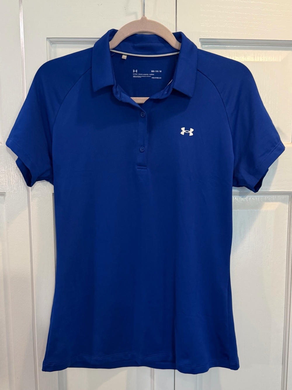 Under Armour Women’s Polo Shirt - Royal Blue Like New Perfect Fit Golf Shirt